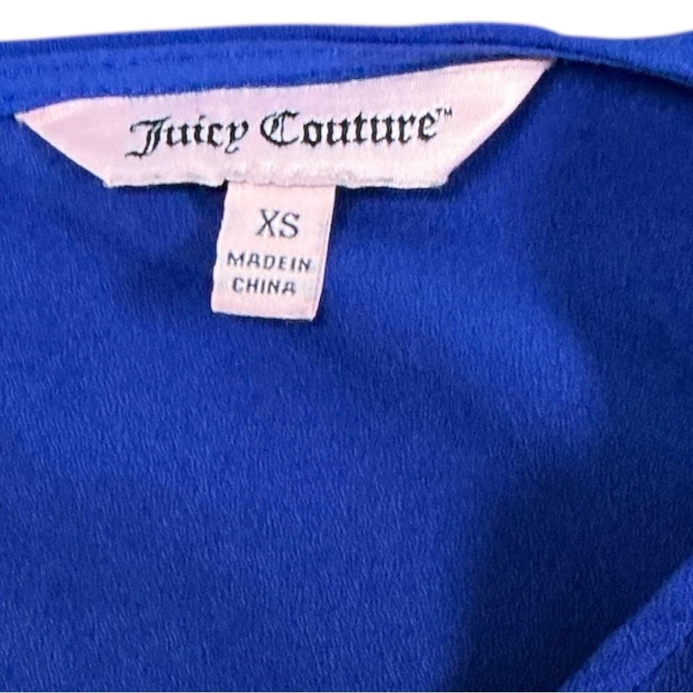 Juicy Couture - EC -  Blue Ruffled Flutter Sleeve Blouse - Picture 2 of 3